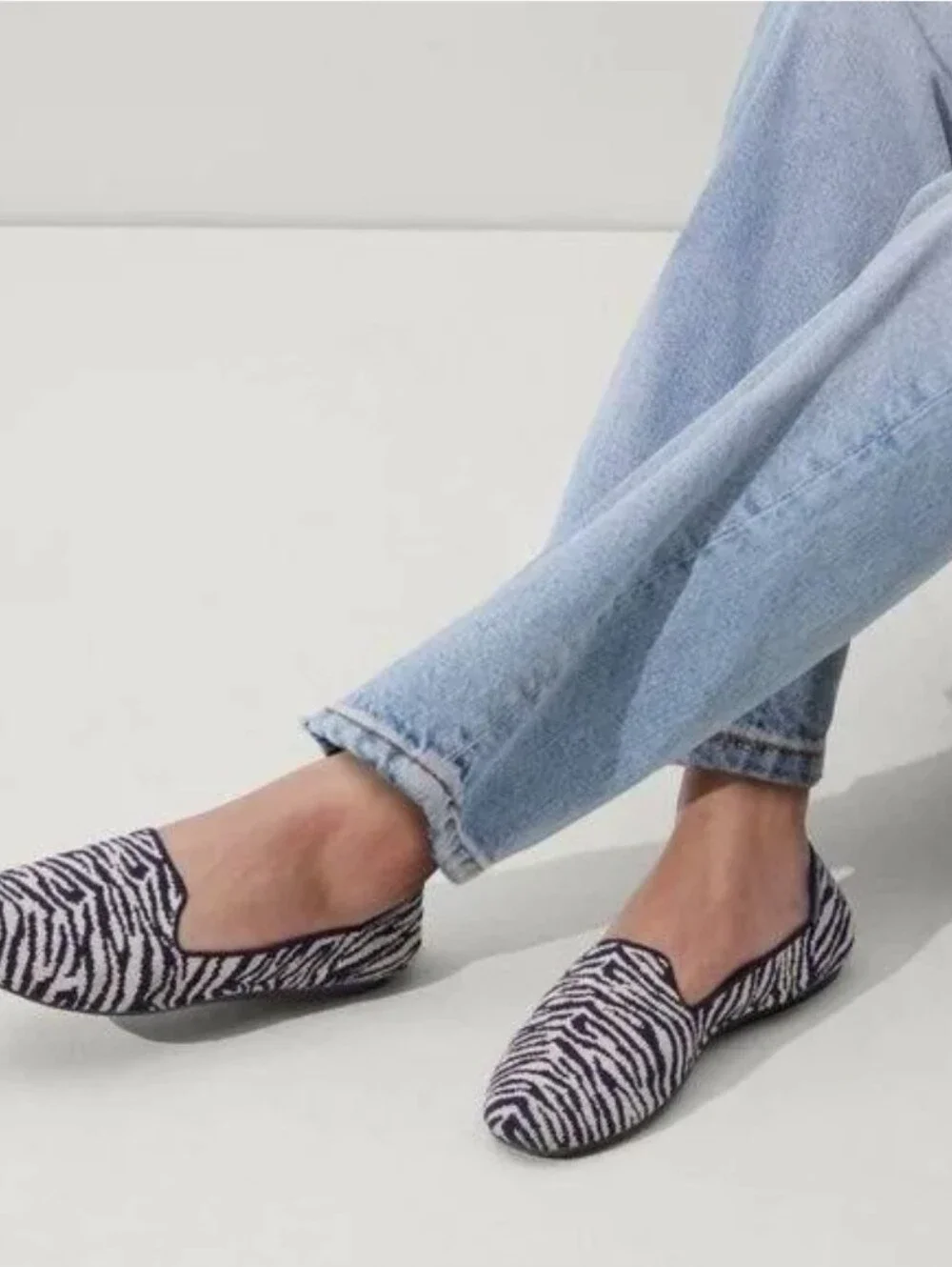 Rothy's Navy Zebra Size 10 New In Box